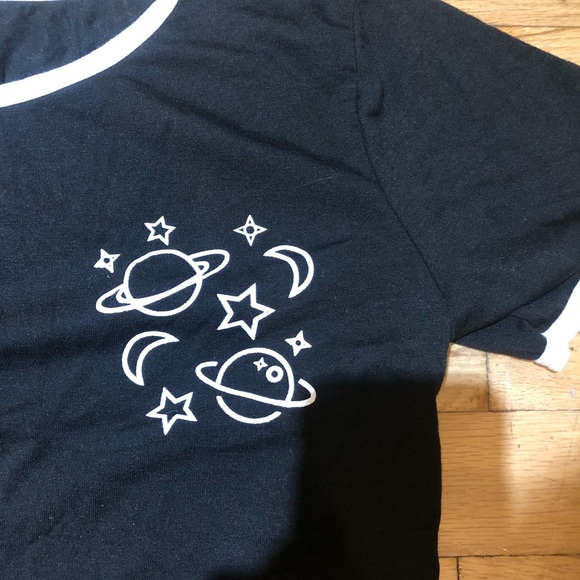Planet print crop top - Picture 4 of 4
